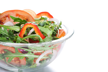 Image showing Healthy green salad