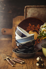 Image showing Vintage tableware