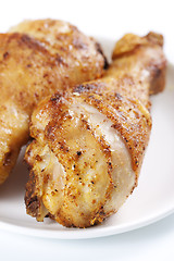 Image showing Roasted chicken legs