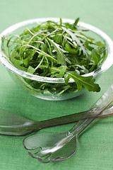 Image showing Rucola fresh salad