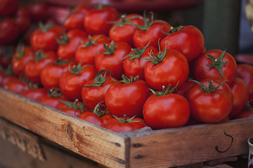 Image showing Ttomatoes at market