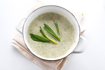 Image showing Spring ramson soup