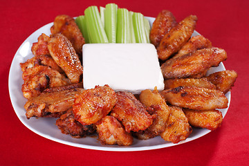 Image showing Buffalo chicken wings