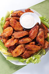 Image showing Buffalo chicken wings