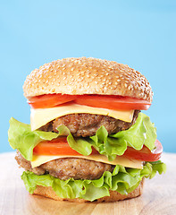Image showing Double cheeseburger