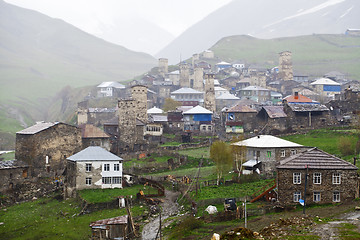 Image showing Village Ushguli in Upper Svaneti in Georgia