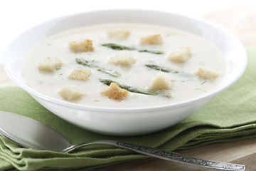 Image showing Asparagus soup