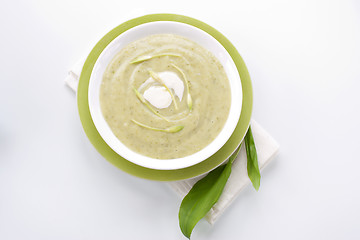 Image showing Spring ramson soup