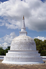 Image showing Small white dagoba