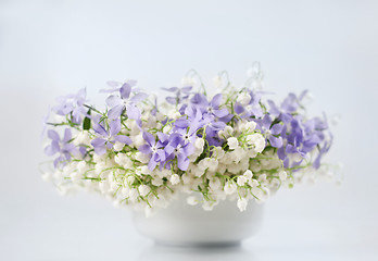 Image showing Spring flowers in vase