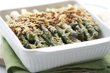 Image showing Asparagus gratin