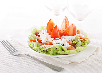 Image showing Fresh vegetable salad