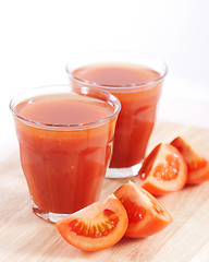 Image showing Fresh tomato juice 