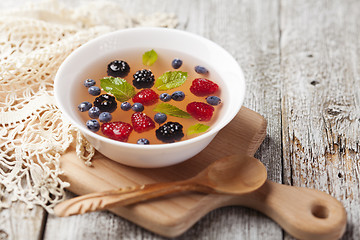 Image showing Fruit soup