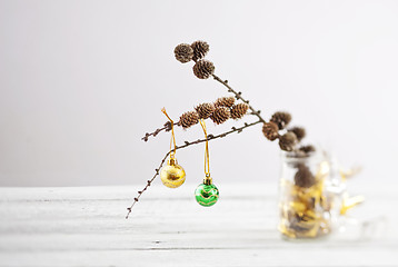 Image showing Trendy christmas decorations