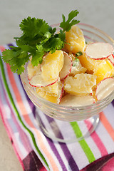 Image showing Radish and potato salad