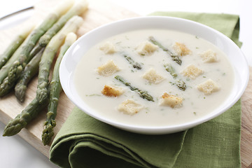 Image showing Asparagus soup