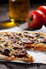 Image showing Homemade pizza