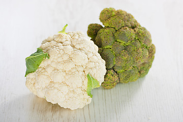 Image showing Broccoli and cauliflower