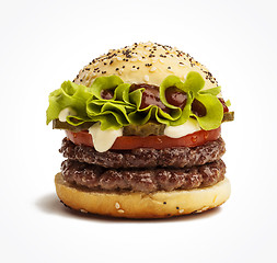 Image showing Juicy burger