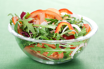 Image showing Healthy green salad