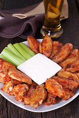 Image showing Buffalo chicken wings