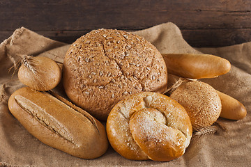 Image showing Variety of baked bread