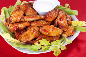 Image showing Buffalo chicken wings