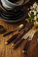 Image showing Vintage tableware