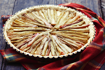 Image showing Delicious rhubarb pie