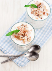 Image showing Yogurt and muesli