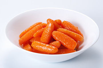 Image showing Honey glazed baby carrots