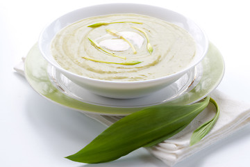 Image showing Spring ramson soup