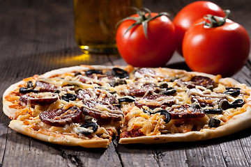 Image showing Homemade pizza