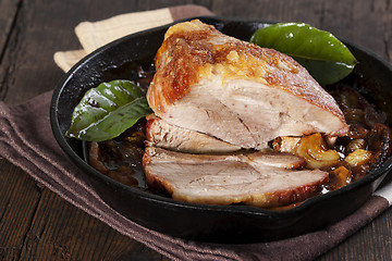 Image showing Roasted pork 