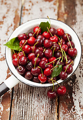 Image showing Ripe cherries