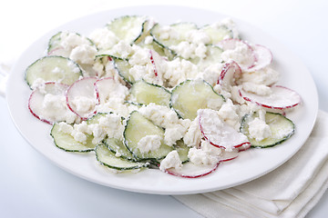 Image showing Fresh radish salad