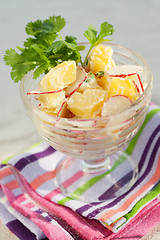 Image showing Radish and potato salad