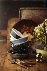 Image showing Vintage tableware