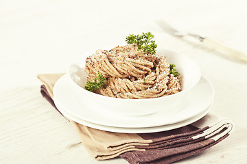 Image showing Pasta with walnut pesto