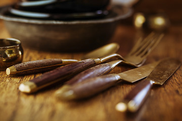 Image showing Vintage tableware