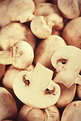 Image showing Raw mushrooms