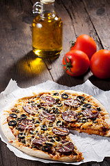 Image showing Homemade pizza