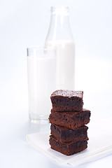 Image showing Chocolate brownies