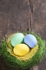 Image showing Colorful easter eggs