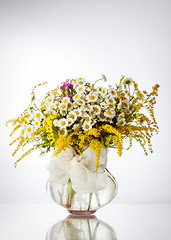 Image showing Wildflowers in vase