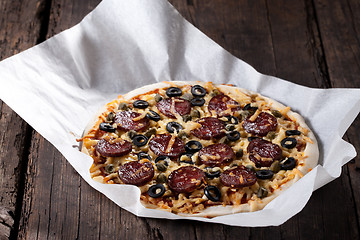 Image showing Homemade pizza