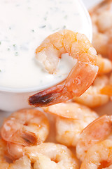 Image showing Fried shrimps