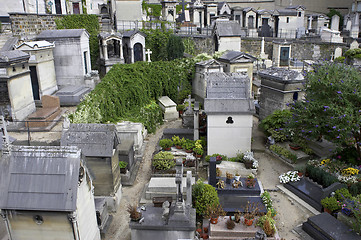 Image showing City graveyard montmartre paris france