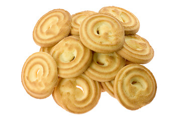 Image showing Pile of butter cookies

